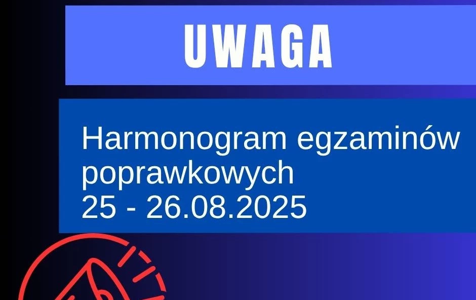 Zdjęcie do Harmonogram egzamin&oacute;w poprawkowych